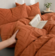 Комплект постельного белья Ecotton Евро 210х215 см Orange Полисатин (24556_000) - изображение 1
