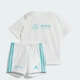 Детский комплект: футболка и шорты Mercedes - AMG Petronas Formula One Team DNA Kids adidas JV5451 (98) белый (4068802900177) - изображение 1