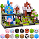Магнітний конструктор Minecraft Кристальна Фортеця та Сакуровий Біом 100 деталей - зображення 1