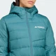 Женская пуховая парка Terrex Multi Light Hooded 2.0 adidas JM8731 (M) зеленый (4068809131888) - изображение 6