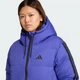 Женский пуховик Essentials Climawarm 3-Stripes adidas JW9109 (XS) синий (4068811679453) - изображение 4