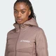 Женский пуховик Terrex Multi Light Down CLIMAWARM adidas JZ9992 (2XL) коричневый (4068809553864) - изображение 5