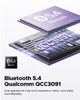 SoundPeats Air5 purple навушники бездротові Bluetooth TWS вкладиші фіолетові aptX Lossless Ai ANC LDAC - зображення 8