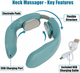Імпульсний масажер для шиї Smart Neck Massager K05 Blue з підігрівом — бездротовий мікрострумовий масажер, 4 режими - зображення 4