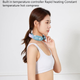 Імпульсний масажер для шиї Smart Neck Massager K05 Blue з підігрівом — бездротовий мікрострумовий масажер, 4 режими - зображення 7