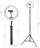 Кольцевая лампа со штативом 2.1 м Ring Light с пультом, держателем для телефона и 3 режимами света - изображение 3