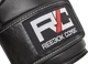 Боксерские перчатки Reebok Combat Leather Boxing Gloves черный, белый 10 унций (RSCB-10010WH-10) - изображение 4