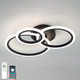 Смарт люстра TRIO 3R 70W черная Esllse LED 510х380х107мм светодиодная управляемая с пультом и приложением APP - изображение 1