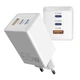 Зарядний пристрій Sigma Mobile PS6501 X-Power 65W GaN, PD, QC, 2xUSB-C, 1xUSB-A, White - зображення 2