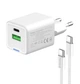 Зарядное устройство ColorWay CH-S055PDC 35W GaN mini PD Port PPS USB (Type-C PD + USB QC4.0) cable Type-C - зображення 2