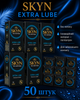 Презервативи SKYN безлатексні Extra Lube 50 шт ультратонкі поліізопренові з гладкою поверхнею non-latex condoms для максимально природних відчуттів і комфорту під час інтимної близькості гіпоалергенні skyns - зображення 1
