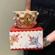 Большая керамическая чашка "Том и Джерри" Tom and Jerry – милая чашка с ложечкой для завтрака 530 мл (Джерри) - изображение 3