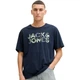 Футболка JJEJEFF LOGO TEE SS SN Jack & Jones 12288536-Sky Captain XL Синій (5715830432000) - изображение 1