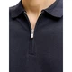 Поло JPRBLAETHAN SS ZIP POLO SN Jack & Jones 12292992-Night Sky L Синій (5715829125975) - изображение 4