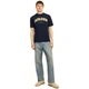 Футболка JJECALEB VARSITY TEE SS O-NECK NOOS Jack & Jones 12257579-Navy Blazer S Синій (5715602762342) - изображение 2