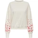 Світшот ONLBROOKE L/S O-NECK FLOWER SWT NOOS ONLY 15216364-Cloud Dancer XS Білий (5715833428581) - изображение 5