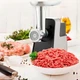 Мясорубка электрическая Hoffmans HM-276 с толкателем для мяса Электромясорубка 2000W Кухонная мясорубка для фарша - изображение 4