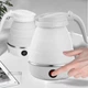 Силиконовый электрочайник дорожный 600 мл складной Hoffmans Electronics HM-2546 Быстрозакипающий чайник Серый - изображение 4