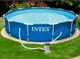 Каркасный круглый бассейн Intex 28202, 305х76 см, объем воды 4485 литров, из качественного ПВХ, для взрослых и детей, со сливным клапаном, фильтр-насос в комплекте, голубой - изображение 8
