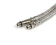 Гнучка підводка для змішувача 40 см Thermo Alliance 1/2" × М10, нержавіюче обплетення, нейлонове покриття (пара) - зображення 4