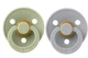 Пустушка BIBS 0-6 m Colour Latex Round Sage / Cloud 2 шт - зображення 1