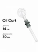 Стеклянная трубка для курения Oil Curt Gray - изображение 2