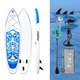SUP-дошка надувна FunWater SUPFW05B Tiki 3,2 м (синьо-білий) - изображение 8