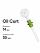 Стеклянная трубка для курения Oil Curt Green - изображение 2