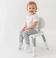 Дитячий стілець Мультиплей зростаючий по висоті сіро-білий - зображення 2