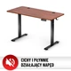 Стіл з електричним регулюванням Hell's Chair Canyon Walnut з горіховий 140x70 см - изображение 9