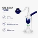 Бонг стеклянный Oil Leaf Tube со съемным шлифом 9 мм 15 см - изображение 2