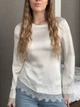 Кофта жiноча з мереживом молочного кольору 38244 42/44 - зображення 3