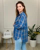 Женская рубашка в клеточку Дэним Maybel 2XL/3XL 604 (4176_3) - изображение 3
