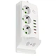 Подовжувач фільтр з бездротовою зарядкою 3м 3×220В+4×USB+1×Type-C Білий - зображення 1