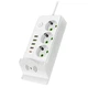 Подовжувач фільтр з бездротовою зарядкою 3м 3×220В+4×USB+1×Type-C Білий - зображення 5