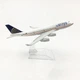 Колекційна металева лита модель пасажирського літака 1:400 Boeing 747 United Airlines 16 см - зображення 3