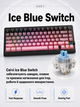 Клавіатура механічна Mchose G75 V2 75% Ice Blue Switch RGB чорно-рожева - изображение 3