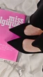 Туфли женские Meideli на каблуке 38 черные (L1987-1) - изображение 4
