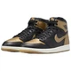 Чоловічі кросівки Air Jordan 1 Retro High OG DZ5485 071 шкіряні повсякденні чорні з золотистим Розмір 41 - изображение 3