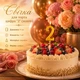 Свечка для торта цифра "2" (золото) - изображение 1