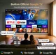 Портативний проектор HORLAT T09MAX 40000 Lumen 4K Google TV | Автофокус | Wi-Fi 6 | Bluetooth 5.2 | З підставкою - зображення 3