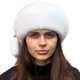Женский норковый берет Меховой Стиль Классический 54/60 Белый (024/D/1) - изображение 2