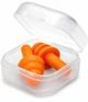 Беруши универсальные для плавания и от шума в пластиковом футляре Earplugs Orange (оранжевый) - изображение 1