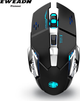 Механическая клавиатура и мышь EWEADN TK900, проводной игровой комплект для настольного компьютера и ноутбука, офисная клавиатура и мышь с внешней многофункциональной ручкой, 104 клавиши, синие переключатели и RGB-подсветка. - изображение 2