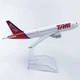 Колекційна металева лита модель пасажирського літака 1:400 Boeing 777 Brazil TAM AirLines 16 см - зображення 2