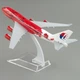 Колекційна металева лита модель пасажирського літака 1:400 Boeing 747 Malaysia Airlines 16 см - зображення 3
