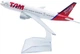Колекційна металева лита модель пасажирського літака 1:400 Boeing 777 Brazil TAM AirLines 16 см - зображення 6
