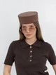 Шляпа таблетка коттоновая D.Hats цвет коричневый - изображение 4