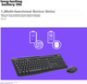 Комплект бездротовий Logitech MK370 Wireless/Bluetooth Black - зображення 2