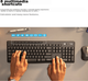 Комплект бездротовий Logitech MK370 Wireless/Bluetooth Black - зображення 4